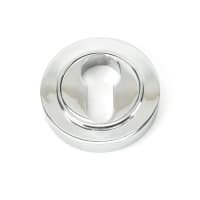 From The Anvil Polished Chrome Round Euro Escutcheon (Plain)