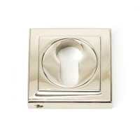 From The Anvil Polished Nickel Round Euro Escutcheon (Square)