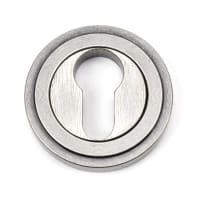 From The Anvil Pewter Round Euro Escutcheon (Art Deco)