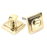 From The Anvil Aged Brass Round Thumbturn Set (Square)