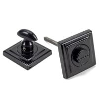 From The Anvil Black Round Thumbturn Set (Square)