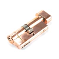 From The Anvil Polished Bronze 35/35 5pin Euro Cylinder/Thumbturn