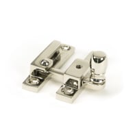 From The Anvil Polished Nickel Mushroom Quadrant Fastener - Narrow