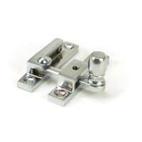 From The Anvil Satin Chrome Mushroom Quadrant Fastener - Narrow