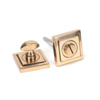 From The Anvil Polished Bronze Round Thumbturn Set (Square)