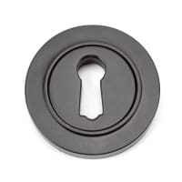 From The Anvil Aged Bronze Round Escutcheon (Plain)