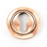 From The Anvil Polished Bronze Round Euro Escutcheon (Plain)