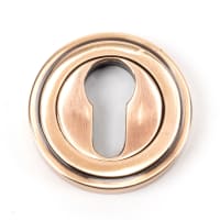 From The Anvil Polished Bronze Round Euro Escutcheon (Art Deco)