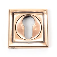 From The Anvil Polished Bronze Round Euro Escutcheon (Square)