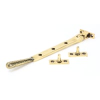 From The Anvil Aged Brass 8" Hammered Newbury Stay