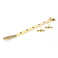 From The Anvil Aged Brass 12" Hammered Newbury Stay