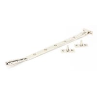 From The Anvil Polished Nickel 12" Hammered Newbury Stay