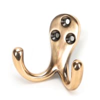 From The Anvil Polished Bronze Celtic Double Robe Hook