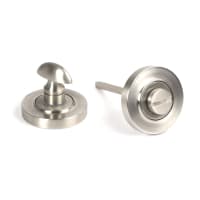From The Anvil Satin Marine SS (316) Round Thumbturn Set (Plain)