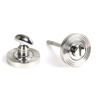 From The Anvil Polished Marine SS (316) Round Thumbturn Set (Beehive)