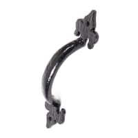From The Anvil Black Cast 6" Fleur De Lys Pull Handle