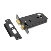 From The Anvil Black 5" Horizontal 3 Lever Sash Lock