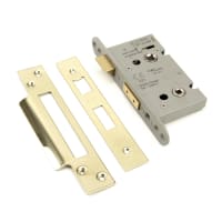 From The Anvil PVD 2 1/2" Heavy Duty Bathroom Mortice Lock