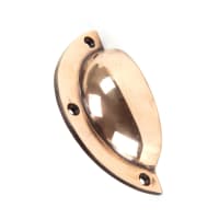From The Anvil Polished Bronze 4" Plain Drawer Pull