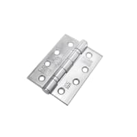Locksmyth Grade 13 Fire Rated Ball Bearing Hinge 102 x 76 x 76mm Polished Stainless Steel Pack of 3