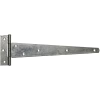 20  T HINGES 14" 350MM BLACK HEAVY DUTY WITH SCREWS 