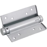 A Perry No.931 Single Action Spring Hinge 100mm Silver Lacquered