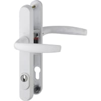 HOPPE Atlanta Quick-fit Handle Set on Narrow Backplate White Aluminium