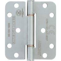 ARRONE Radius Corner Butt Hinge 100 x 88 x 3mm Phosphor Bronze AR8382-SSS