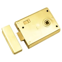 Eurospec Rim Latch 100mm Polished Brass