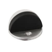 Shielded Oval Door Stop Satin Anodised Aluminium