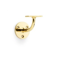 Frisco Heavy Duty Handrail Bracket 63mm Polished Brass