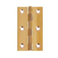 Eclipse Solid Drawn Hinges 64 x 35mm Brass Pack of 2