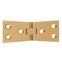 Frisco Solid Drawn Counter Flap Hinges 38 x 102mm Polished Brass