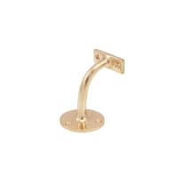 Frisco Handrail Bracket 63mm Polished Brass