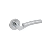 Eclipse Verona Lever on Rose 10 x 50mm Polished Chrome / Satin Chrome