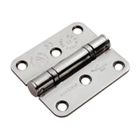 Eurospec Ball Bearing Hinge Radius Grade 11 102mm Satin Stainless Steel