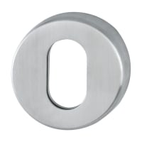 Hoppe Oval Profile Escutcheon 52mm Satin Stainless Steel EX42S