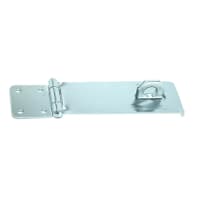 A Perry No.HS617 Safety Hasp and Staple 150mm Zinc Plated