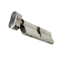 UAP Trade Euro 5-Pin Cylinder & Thumb Turn 35T/35 Lacquered Nickel 70mm