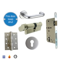 UAP Firemongery Sashlock Pack Satin Stainless Steel (Pack 1)