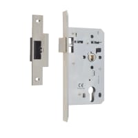 Union HD72 CE DIN Latch Radius for end 60mm Backset Stainless Steel