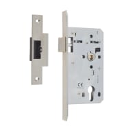 Union HD72 CE DIN Latch Square for end 60mm Backset Stainless Steel