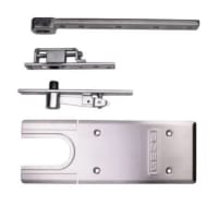 GEZE TS 500 NV Floor Spring Accessory Pack For Double Leaf Satin Stainless Steel