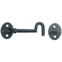 A Perry No.37 Traditional Cast Cabin Hook 250mm Black