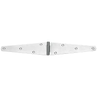 A Perry No.124L Light Straight Strap Hinge 150mm Self Colour