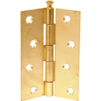 A Perry No.1840 Light Butt Hinge with Loose Pin 100mm Electro Brassed
