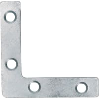A Perry No.324 Corner Plate 100mm Zinc Plated