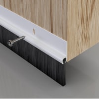 Stormguard Standard PVC Brush Bottom Door Seal White 838mm