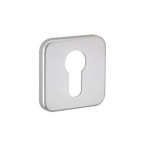 Square Euro Escutcheon Stainless Steel Effect