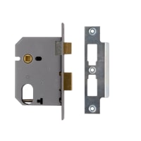 Union 2241 Oval Profile Mortice Sash Lock 65mm Satin Chrome